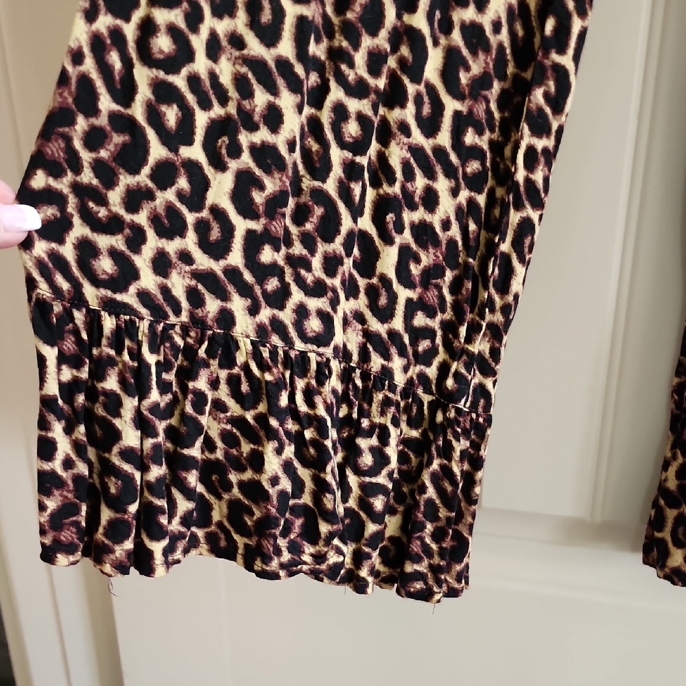Leopard Print Flared Pants - image 3